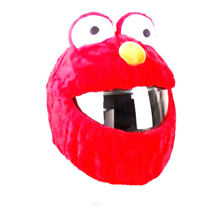 Cross-Border Motorcycle Funny Plush Hood Cute Street Plush Hood Protective Helmet Hood Cartoon