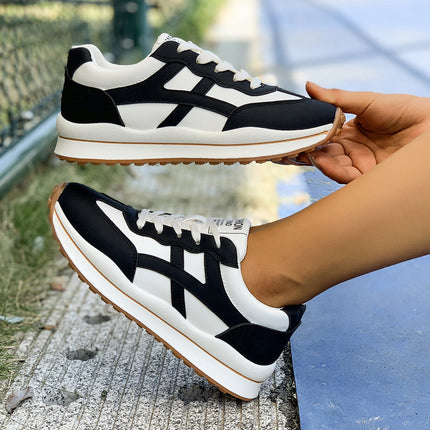Sports Forrest Gump Shoes for Women 2025 Autum New Breathable Versatile Moral Training Shoes Casual Sports Shoes Thick-Soled White Shoes