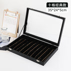 Black 10 grid necklace case / 35*24*5cm
