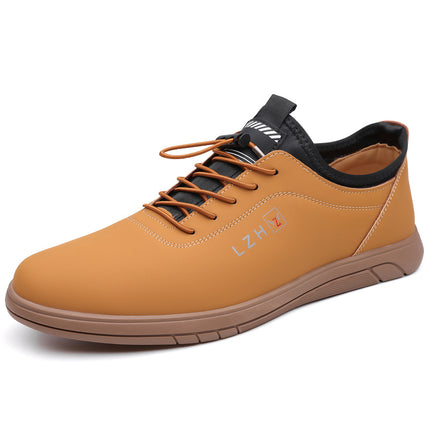 Shenglima Men's Shoes genuine goods Caiyuan Light Luxury New Men's Soft Bottom Non-slip Slip-on Leather Shoes Fashion Casual Shoes
