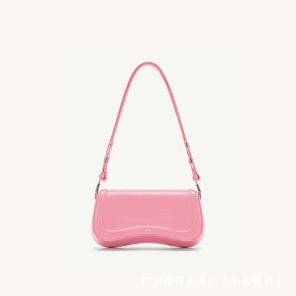 [Foreign Trade] Jwpei Pudding Bag Joy Underarm Bag Niche Crossbody Bag High-End Retro Baguette Bag Shoulder Bag