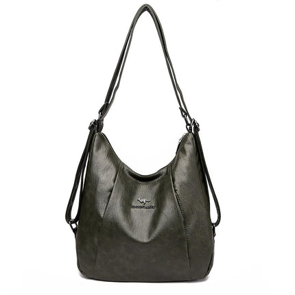 Women's Backpack New Fashion Middle-aged Mother Bag Multi-back Shoulder Bag Large Capacity All-match Commuter Crossbody Bag