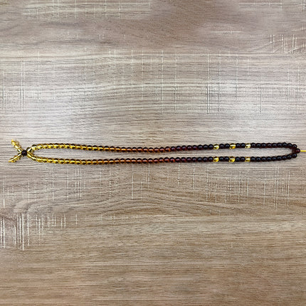 Natural Raw Stone Amber Rainbow Matching Chain Gold Pepper Blood Pepper Baltic Raw Ore Gradient Necklace Versatile Wool Chain