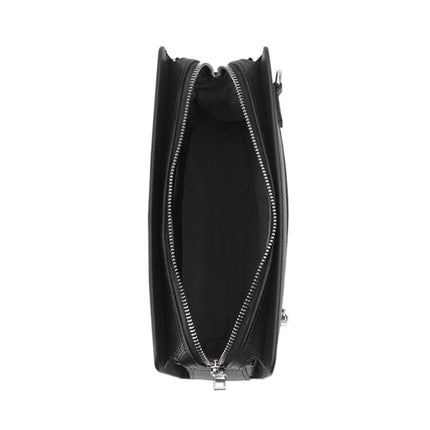 Men's Fingerprint Lock Clutch Bag, New Large-Capacity Business Clutch Bag Made of First-Layer Cowhide, Fashionable Anti-Theft Smart Lock Men's Bag