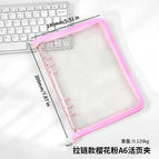 A6 zipper cherry powder (no inside page)