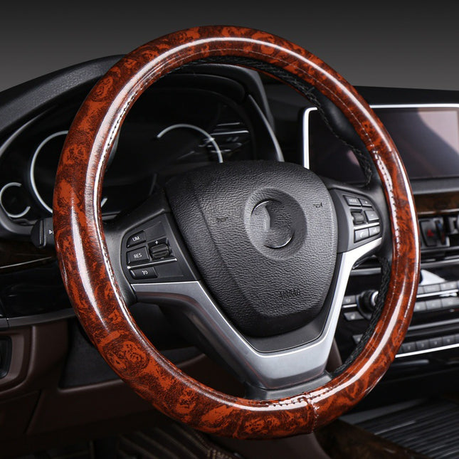 Cross-border foreign trade generation leather steering wheel cover perforated breathable handle cover four seasons universal round/D-shaped cover tpe