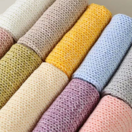 Qin-Dyed Milk Cotton Thread Medium Thick Wool Ball Hand-Knitted Baby Sweater Scarf DIY Material Package