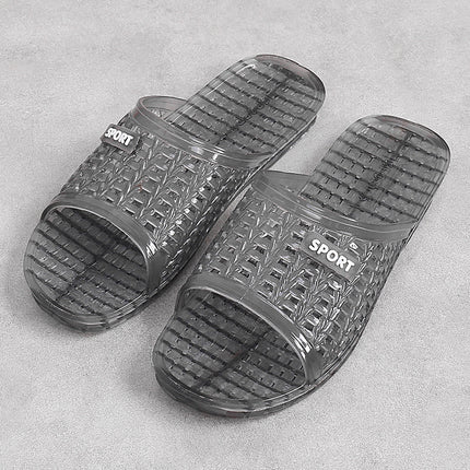 Crystal Slippers for Men in Summer, Versatile, Breathable, Home, Retro, Non-Slip, Anti-Odor, Wear-Resistant, Quick-Drying, Bathroom Bathing Slippers