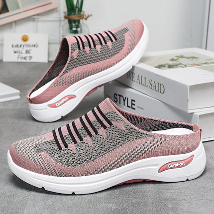 Kangtai Shoe Factory Women's Shoes 2026 Spring Collection Cross-Border Women's Shoes Casual Breathable Half-Slipper Mom Shoes