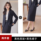 black suit black dress / S