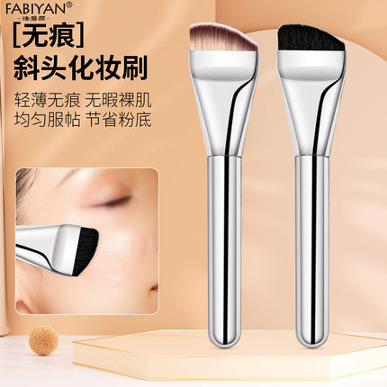 Cross-border oblique head foundation concealer makeup brush mask foundation liquid seamless application professional beauty tools manufacturers wholesale