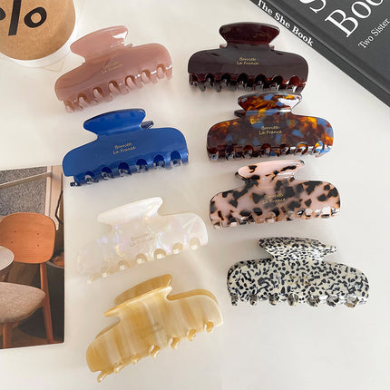 South Korea France Acetic Acid Clip Simple Retro French Elegant Elegant Hair Shark Clip Hair Clip for Women