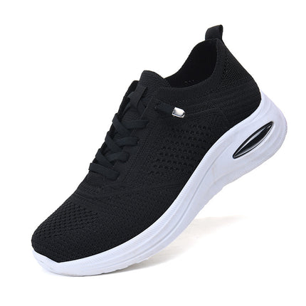 Shoes for Women 2025 New Foreign Trade Women's Shoes Casual Lace-Up Sock Mesh Shoes Soft-Soled Sports Shoes for Women