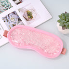 Ice bead eye mask pink (white beads) type B