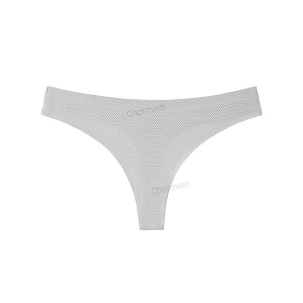 Sports Yoga Female Sexy Style Ice Silk Underwear Women's Low-Waist Seamless Underwear Cross-Border European and American Large Size T-Shaped T-Pants