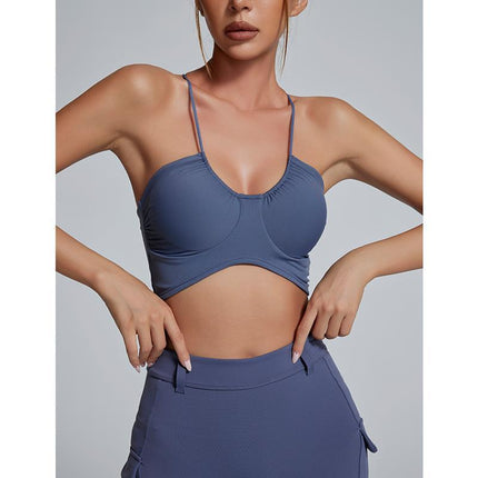 New Design Sense Fitness Sports Bra Sexiness Beautiful Back Women's Yoga Clothes Sling Fashion Personality Dance Chest Wrap