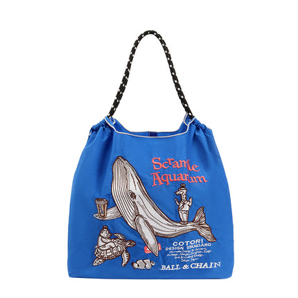 Summer Women's Nylon Bag, Versatile Cartoon Women's Bag, Fashionable Oxford Bag, Large Capacity Shopping Bag, Embroidered Shoulder Bag