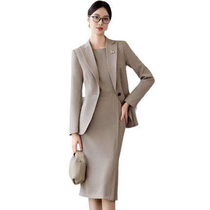 Suit Dress Suit Women's Professional Formal Wear Spring & Fall 2025 New Elegant Slim Fit High-End Small Suit Jacket