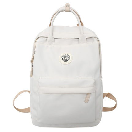 Student Schoolbag Large Capacity Fresh Sweet Backpack Western Style High Textile Commuter All-match Casual Business Computer Bag