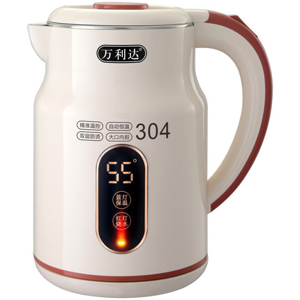 Zhengwanda Electric Kettle for Home Use, 304 Stainless Steel Insulated Kettle, Automatic Water Boiling Kettle, Dropshipping Available