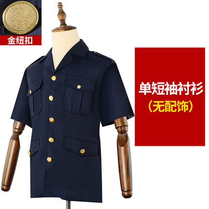 New-style Security Work Clothes Shirt Security Clothes Summer Clothes Short-sleeved Shirt Security Uniform Summer suit Men's Etiquette Clothes