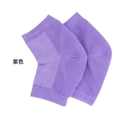 Cross-Border Wholesale Mesh Gel Heel Socks Heel Protective Cover Socks Men's and Women's Short Socks Breathable Sweat-Absorbent Anti-Crack Socks