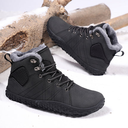 Wide-Toe Cotton Shoes for Men, Size 45 Extra Large, Size 46 Extra Wide, Non-Squeezing Big-Toe Shoes for Men, Size 47-48, Non-Slip Winter Men's Shoes