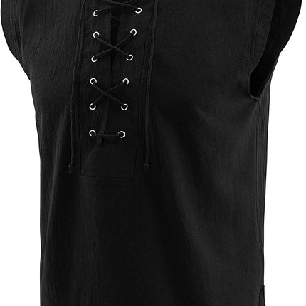 2025 Amazon Wish New Men's Clothing Medieval Clothing Retro Men's Short Vest Halloween Costume