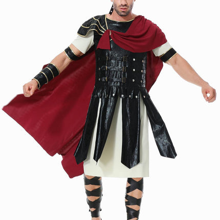 Subaru Halloween Ancient Roman Warrior Shield Sword Gladiator Cosplay Role Play Costume Parent-Child Outfit