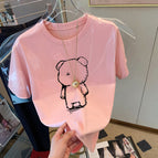 pink [Back Bear Black]] / 3XL