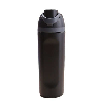 Sports thermos cup stainless steel men's and women's car outdoor suction tube cup new fashion double drinking lid large capacity direct drinking cup