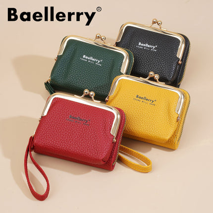 Baellerry New Women's Coin Purse Japanese Style Lychee Pattern Zipper Organ Mini Small Bag Wholesale Card Holder