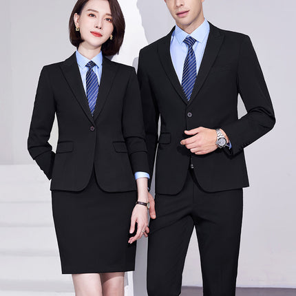 Suit Men's and Women's suit Workplace Dress Business Suit Elastic Slim Fall/Winter Two-button Jacket 4S Sales