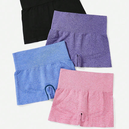 Spot Yoga Shorts Women's Summer Outer Wear Naked Hip Lifting Sports Shorts Tight Stretch Sports Fitness Triple Pants