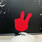 Red oye hair clip