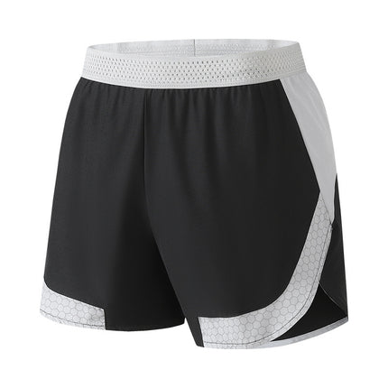 Amazon Cross-border New Fake Two-piece Sports Pants Men's Quick-drying Outdoor Running Pants Men's Light and Breathable Sports