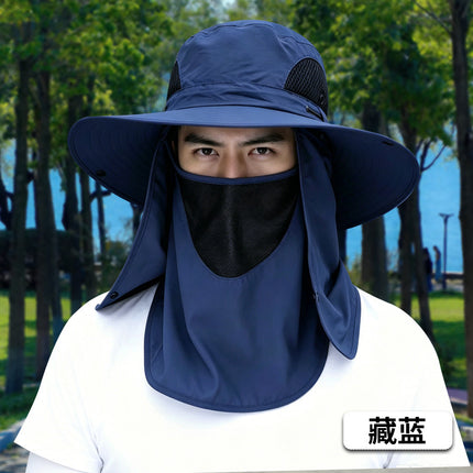 Fishing hat men's sun protection sun hat mountaineering hat men's summer UV protection sun hat summer fisherman hat