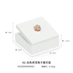White paint unit beads display stand 6x6x4cm