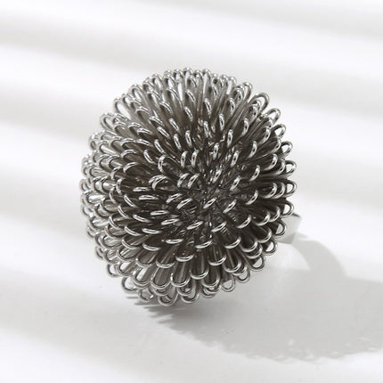 Original fashion men's tie hoop accessories personalized New tie buckle Crown water drop flower ball DIY tie hoop