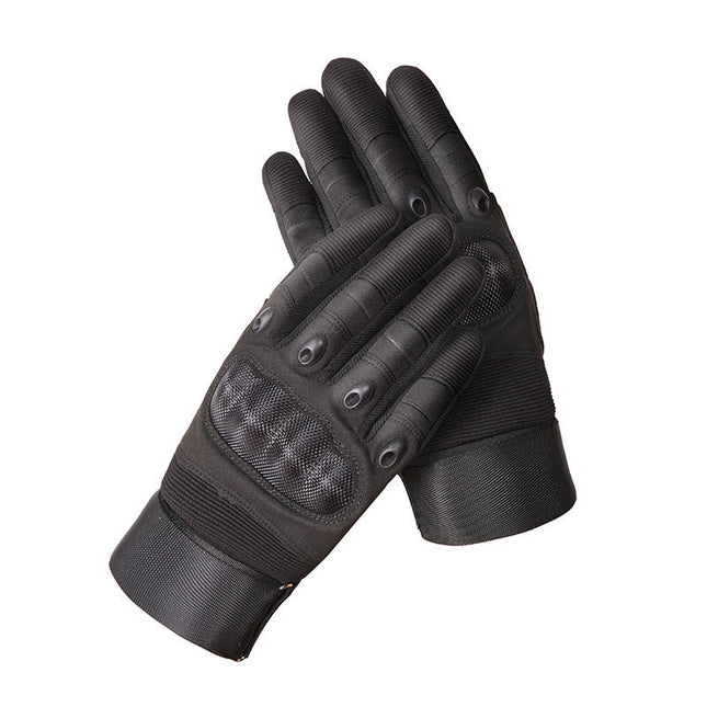 Men's Outdoor Half-Finger Gloves Carbon Fiber Shell Anti-Cut and Wear-Resistant Combat Sports Training Anti-Slip Tactical Gloves Special Forces