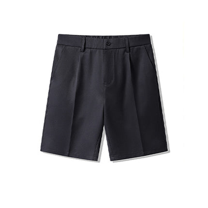2025 Summer Thin Breathable Unisex Five-Point Shorts Solid Color Loose Casual Comfortable Suit Shorts