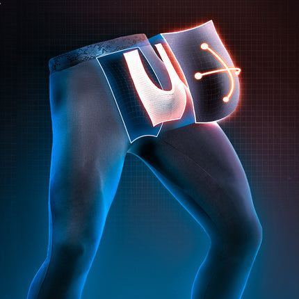 Bullet-type separation scrotum support long johns wear-free underwear leggings warm pants cotton pants men's thin underpants autumn and winter