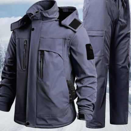 Cross-Border Winter Cold-Proof and Warm Work Clothes, Outdoor Jackets, Waterproof Loose Cycling and Crawling Tactical Suits