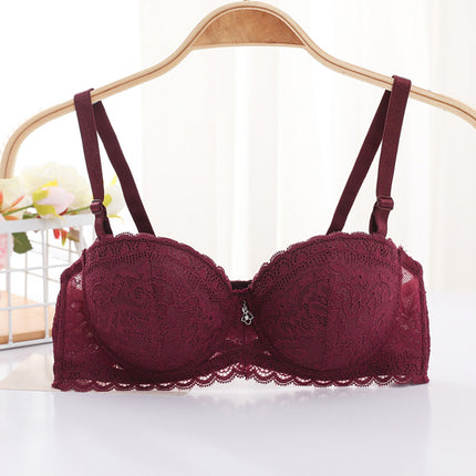 Shantou Spot bra Lace 1/2 Cup Adjustable Upper Bracer Gathered Shoulder Strap Detachable Strapless Underwear for Women bra