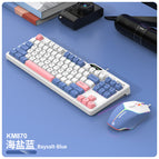 Viper K870 gaming keyboard and mouse suit-sea salt blue