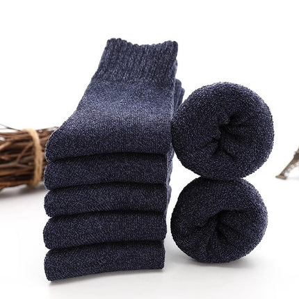 Socks Men's Autumn and Winter fleece-lined Thickened Warm Terry Socks Men's Towel Socks Winter Floor Socks Extra Thick Cotton Socks