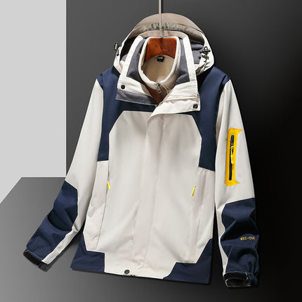552 Three-in-One Jacket Men's and Women's Two-Piece Set with Removable Inner Blanket Xizang Travel Suit Men's Fishing Suit Ski Suit