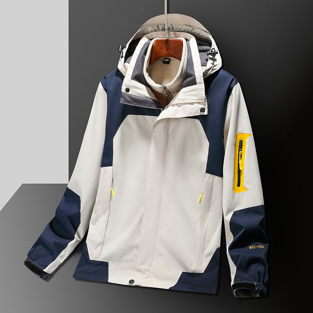 552 Three-in-One Jacket Men's and Women's Two-Piece Set with Removable Inner Blanket Xizang Travel Suit Men's Fishing Suit Ski Suit