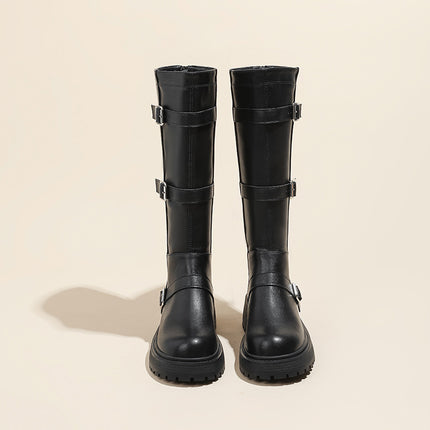 Cowhide version ~ Maillard wind boots women's summer small thick bottom boots 2025 new high knight boots