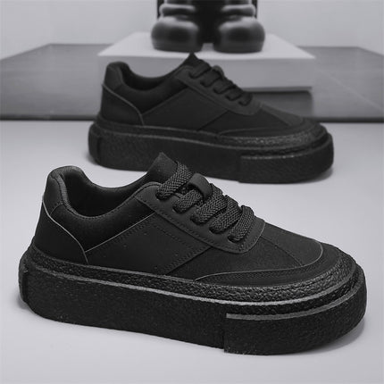 Fashion Trendy Ins Style Sneakers White Shoes Canvas Breathable Thick Sole 5cm Heightening Thick Sole Casual Sneakers Summer Shoes